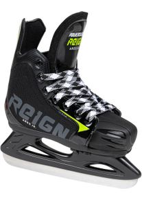 Schlittschuhe Reign "Ares Jr. adjustable" Gr. 28, gr&uuml;n (gr&uuml;n, schwarz), Inlineskates_Rollschuhe, Kinder, 28/31 (bis 100 kg), Kunstfaser, Vinyl, Schlittschuhe