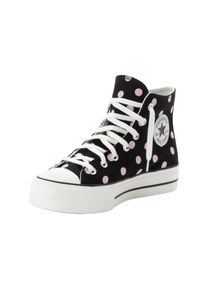 Sneaker Converse "CHUCK TAYLOR ALL STAR LIFT", Damen, Gr. 38, schwarz (schwarz, summit pink, egret), Textil, Schuhe Sneaker