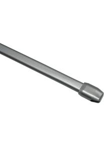Scheibenstange Gardinia "Vitragestange" Gr. 2, silber (mattsilberfarben), &Oslash;:11mm, Metall, Gardinenstangen, Scheibenstange, Serie Vitragestange flachoval &Oslash; 11 mm, 2er-Set