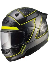 Arai Quantic Giu, full face helmet , color: Black/Grey/Neon-Yellow , size: S
