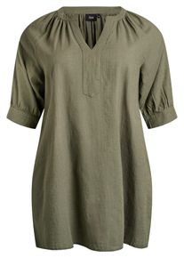 ZIZZI Damer Tunika 'Cananna' oliven St&oslash;rrelse XXXL/4XL