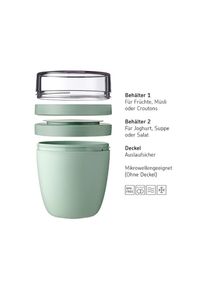 Mepal, Lunchbox &raquo;Lunchpot Switch Ellipse 500 ml (+ 200 ml)&laquo; 1 Stk. tlg., Vivid Mauve, Vivid Mauve