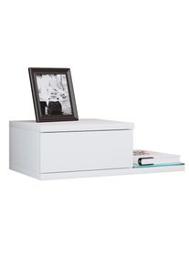 Vcm, Nachttisch &raquo;Design Wandschublade Nachttisch Regal Konsila M&laquo;, Wei&szlig;, Wei&szlig;