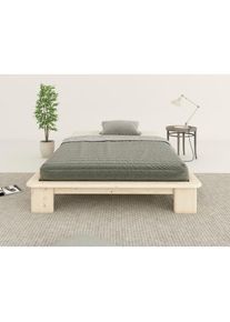OTTO home, Futonbett &raquo;Peregrin, Bett, Bettgestell, Massivholzbett&laquo; inklusive Lattenrost, aus massiver Kiefer, FSC , natur, Liegefl&auml;che L&auml;nge Breite: 