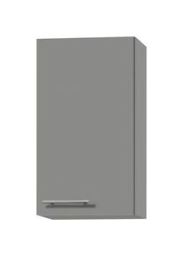 Optifit, H&auml;ngeschrank &raquo;Bern&laquo; Breite 40 cm, 70 cm hoch, mit 1 T&uuml;r, mit Metallgriff, basaltgrau/basaltgrau, basaltgrau - B/H/T: 40 cm x 70,4 cm x 34,9 
