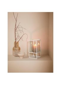 LeGer Home by Lena Gercke, Windlicht &raquo;Zhara&laquo; aus Metall und Glas, caramel, Glas, Metall, B/H/T: 15 cm x 30 cm x 15 cm, caramel