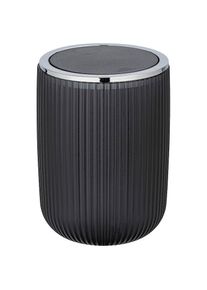 Wenko, Kosmetikeimer &raquo;Agropoli&laquo; mit Schwingdeckel, 2 Liter, grau, Kunststoff,