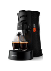 Philips Senseo, Kaffeepadmaschine &raquo;Select ECO CSA240/20, mit drei Kaffee-Einstellungen&laquo; aus 21% rec. Plastik, Memo-Funktion, schwarz/gesprenkelt,