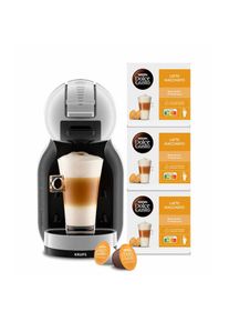 Nescaf&eacute; DOLCE GUSTO NESCAF&Eacute; Dolce Gusto , Kapselmaschine &raquo;KP123B Mini Me&laquo; 3 Pakete Nescaf&eacute; Dolce Gusto Latte Macchiato, Arctic Grey/Schwarz,