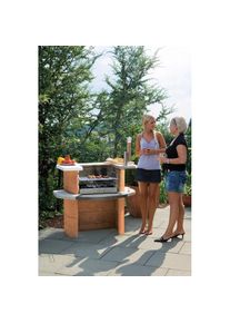 Buschbeck, Holzkohlegrill &raquo;Grillbar Rica&laquo; BxTxH: 110x65x93 cm, terrakotta/wei&szlig;, B/H/T: 110 cm x 65 cm, terrakotta/wei&szlig;