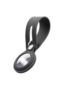 cellularline, Schl&uuml;sselanh&auml;nger &raquo;Airtag Holder Loop f&uuml;r Apple AirTag&laquo; integrierter Schl&uuml;sselring, Schwarz, Silikon, Einfach in der Anwendung