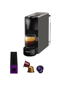 Nespresso, Kapselmaschine &raquo;XN1108 Essenza Mini von Krups&laquo; Pumpendruck: 19 Bar, inkl. Willkommenspaket mit 7 Kapseln, grau,