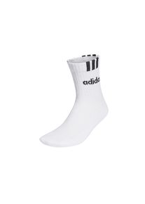 adidas originals, Damen, Sneakersocken &raquo;Socken Cushioned 3S Linear 3er Pack&laquo;, Wei&szlig;, 37-39, adidas Unisex Half-Crew Socken f&uuml;r Sie und Ihn