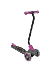 Rebel, Dreiradscooter &raquo;Kickboard City Scooter RIDER&laquo; transparent, grau-pink-schwarz,