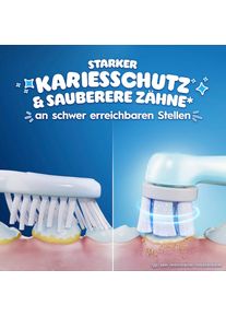Oral-B, Aufsteckb&uuml;rsten &raquo;iO Kids 6+ Disney Stitch&laquo; Sanft zu wackeligen Z&auml;hnen & Zahnfleisch, ab 6 Jahren, blau, Entwickelt mit Zahn&auml;rztInnen - 