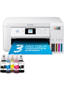 Epson, Tintenstrahldrucker &raquo;EcoTank ET-2856&laquo;, wei&szlig;, Beidseitiger Druck, Farb-LCD-Anzeige