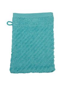 Ross, Waschhandschuh &raquo;Smart&laquo; Uni-Rippe mit Velourslabel, lagune, Frottier, B/L: 16 cmx21 cm - 6 Stk.