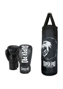Super Pro, Boxsack &raquo;Boxing Set Punch&laquo;, schwarz/wei&szlig;, B/H/L: 30 cm x 90 cm,
