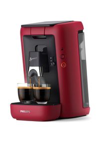 Philips Senseo, Kaffeepadmaschine &raquo;Maestro CSA260/60, mit drei Kaffee-Einstellungen&laquo; aus 80% rec. Plastik, Memo-Funktion, tiefrot, matt, 