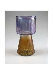 AM Design, Windlicht &raquo;aus Glas&laquo; 4er Set, BxH: 10x19 cm, Blau, Glas,
