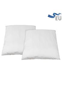 Beco, Microfaserkissen &raquo;MF 50 glatt&laquo; F&uuml;llung: Klimafaser Bezug: Microfaser Spar-Set, 2-tlg Kissen-Set, 2 Stk. tlg. Kissen Set in 4 Gr&ouml;&szlig;en, Wei&szlig;, 