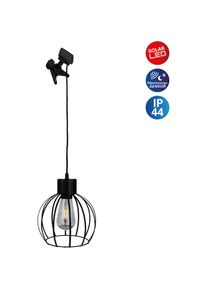 N&auml;ve n&auml;ve, LED Solarleuchte &raquo;Solar- / Pendelleuchte schwarz "GRID"&laquo; 1 Stk. Warmwei&szlig; Inkl. D&auml;mmerungssensor, schwarz,