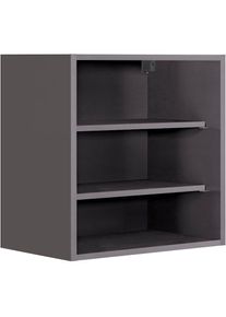 KOCHSTATION, H&auml;ngeregal &raquo;KS-Mali&laquo; Breite 60 cm, graphit, B/H/T: 60 cm x 57 cm x 34 cm, graphit