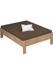 Rauch, Futonbett &raquo;Aditio&laquo; ohne Kopfteil, struktureichefarben hell, Liegefl&auml;che L&auml;nge Breite: 200 cm x 140 cm, struktureichefarben hell