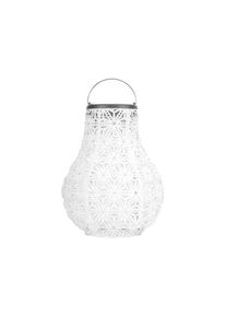 Pauleen, LED Solarleuchte &raquo;Sunshine Blaze Lampions Solar wei&szlig; Tyvek Vlies&laquo; Laterne, 2er-Set, wei&szlig;,