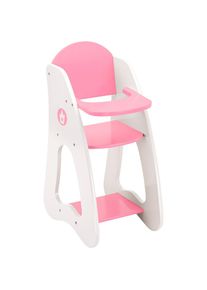 BAYER, Puppenhochstuhl &raquo;Princess World&laquo;, rosa/wei&szlig;,