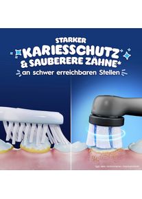 Oral-B, Aufsteckb&uuml;rsten &raquo;iO Kids 6+ Marvel Spiderman&laquo; Sanft zu wackeligen Z&auml;hnen & Zahnfleisch, ab 6 Jahren, schwarz, Entwickelt mit Zahn&auml;rztInnen - 