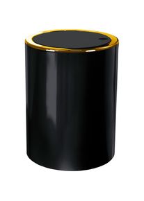 Kleine Wolke, Kosmetikeimer &raquo;Golden Clap&laquo; 1 Beh&auml;lter hochwertiger Schwingdeckeleimer, burgund/goldfarben, Acrylnitril-Butadien-Styrol (ABS),