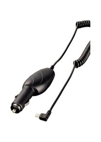 Hama, Navigations-Ladeger&auml;t &raquo;Kfz-Ladekabel mit abgewinkeltem miniUSB, 1A&laquo; Kfz-Ladeger&auml;t, schwarz, Ausgangsspannung/Ausgangsstrom: 5V/ 1A