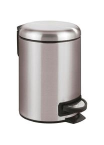 Wenko, Kosmetikeimer &raquo;Leman&laquo; 3 Liter, BxTxH: 17x25x22,5 cm, edelstahlfarben/satiniert, Edelstahl,