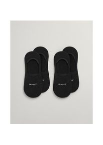 Gant, Herren, F&uuml;&szlig;linge &raquo;INVISIBLE SOCKS 2-PACK&laquo; mit Silikonbesatz am Fersenbereich, BLACK, 43-45, Kurze Socken von Gant