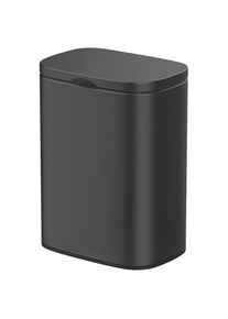 Wenko, Kosmetikeimer &raquo;Sare&laquo; zur Befestigung an der Wand, 5 Liter, schwarz, Edelstahl,