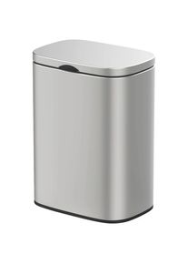 Wenko, Kosmetikeimer &raquo;Sare&laquo; zur Befestigung an der Wand, 5 Liter, Silber Matt, Edelstahl,