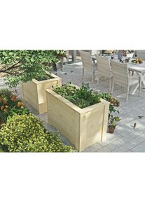 Konifera, Hochbeet BxTxH: 104x59x70 cm, natur, Holzwerkstoff, B/H/T: 104 cm x 70 cm x 59 cm, natur