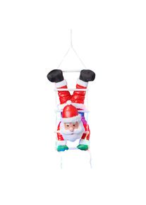 Bonetti, LED Dekofigur &raquo;Weihnachtsmann kopf&uuml;ber&laquo; mit 30 bunten LEDs, Weihnachtsdeko aussen, bunt,