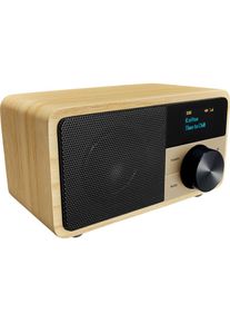 Sangean, Digitalradio (DAB+) &raquo;Genuine Mini dab+ DDR-7&laquo; (Bluetooth Digitalradio (DAB+) FM-Tuner mit RDS ), holz, Easy to read OLED display with 