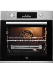 Beko, Einbaubackofen &raquo;BBIM12300X&laquo; mit Teleskopauszug nachr&uuml;stbar SteamShine &ndash; Die Dampfreinigung des Backofens, silberfarben, Einbaubackofen