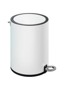 Wenko, Kosmetikeimer &raquo;Monza&laquo; 3 Liter, wei&szlig;/schwarz, Kunststoff, Polypropylen, Stahl,