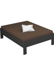 Rauch, Futonbett &raquo;Aditio&laquo; ohne Kopfteil, graumetallic, Liegefl&auml;che L&auml;nge Breite: 200 cm x 140 cm, graumetallic