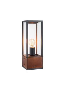 Paulmann, LED Gartenstrahler &raquo;Lichtobjekt Timba IP44 eckig, 60W 230V E27 Holz&laquo; E27 1 Stk., braun,