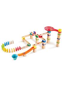 HAPE, Kugelbahn &raquo;Rasante Murmelbahn mit Domino&laquo;, bunt, Holz, Kunststoff,