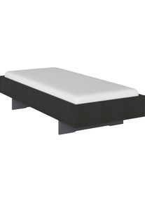 Rauch, Futonbett &raquo;Phoenix&laquo; ohne Kopfteil, grau Hochglanz, Liegefl&auml;che L&auml;nge Breite: 200 cm x 90 cm, grau Hochglanz