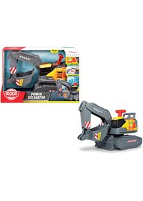 DICKIE TOYS, Spielzeug-Bagger &raquo;Volvo Power Excavator&laquo; mit Licht und Sound, gelb/grau,