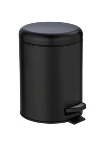 Wenko, Kosmetikeimer &raquo;Leman&laquo; 5 Liter, BxTxH: 21x28x24 cm, schwarz, Stahl,