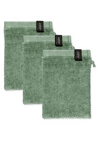 Sch&ouml;ner Wohnen Kollektion SCH&Ouml;NER WOHNEN-Kollektion, Waschhandschuh &raquo;Sense&laquo; mit Velourborte, hautschmeichelnde Airtouch Qualit&auml;t, super weich, gr&uuml;n, Frottee, B/L: 16 cmx21 cm -