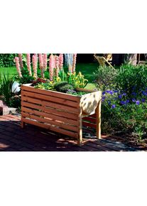 Dobar, Hochbeet &raquo;Gr. XL&laquo; BxTxH: 100x45x60 cm, bernsteinfarben/beige/natur, Holzwerkstoff, B/H/T: 100 cm x 60 cm x 45 cm, bernsteinfarben/beige/natur